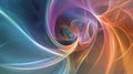 Chaos theory attractors creating complex geometric arrangements in color