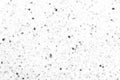 Chaotic black bokeh on a white background, dark spots texture, abstract blur, blurred snowfall Royalty Free Stock Photo