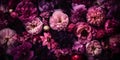 chaotic blend of purple pink three generative AI