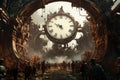 Chaotic carnival of time with clockwork