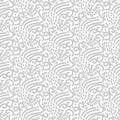 Chaotic grey strokes seamless pattern.