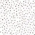 Chaotic hand drawn blurred dots, pink & black