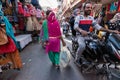 A chaotic market scene from Bhopal