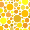 Chaotic pattern round. colorful graphic dots or drops. Royalty Free Stock Photo