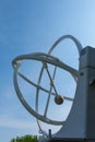 The chaotic pendulum, a physical experiment. Statue in Barcelona