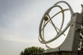 The chaotic pendulum, a physical experiment. Statue in Barcelona