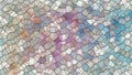 Chaotic polygonal pattern artwork. Colorful tile background Royalty Free Stock Photo