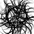 Chaotic random curved lines. Abstract artistic pattern, background Royalty Free Stock Photo