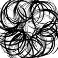 Chaotic random curved lines. Abstract artistic pattern, background Royalty Free Stock Photo