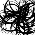 Chaotic random curved lines. Abstract artistic pattern, background Royalty Free Stock Photo