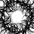 Chaotic random curved lines. Abstract artistic pattern, background Royalty Free Stock Photo