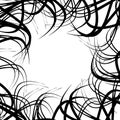 Chaotic random curved lines. Abstract artistic pattern, background Royalty Free Stock Photo