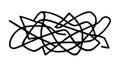 Chaotic Scribble Lines Abstract Vector Texture, vector design Generative AI Royalty Free Stock Photo