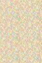 Chaotic seamless pattern of multicolored circles on beige background Royalty Free Stock Photo