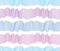 Chaotic waves seamless pattern, vector curve lines abstract repeat tiling background, multicolor rhythmic waves. Royalty Free Stock Photo