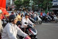 Chaotically scouter traffic in Ho Chi Minh city, Vietnam