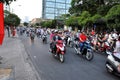 Chaotically scouter traffic in Ho Chi Minh city, Vietnam