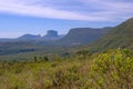 Chapada Diamantina National Park landscape in the Vale Do Capao valley, with the Morro Do Morrao mountain, Bahia, Brazil Royalty Free Stock Photo