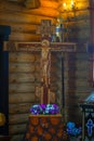 Crucifixion of Jesus Christ on the cross in the Orthodox Church