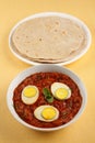 Chapati with Egg curry Royalty Free Stock Photo