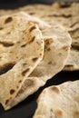 Chapatis or Indian Roti, Unleavened Bread Closeup