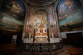 Chapel of Adoring Angels, Notre-Dame de la Daurade Basilica, with statue of Joan of Arc (L) & Saint Germaine Cousin of Pibrac (R) Royalty Free Stock Photo