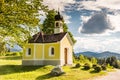 Chapel in the alps of Bavria Royalty Free Stock Photo