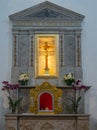 Chapel altar closeup, San Jose Cathedral, La Antigua, Guatemala