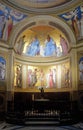 The chapel of Baptism in the Notre Dame de Lorette in Paris Royalty Free Stock Photo