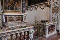 chapel in a baroque church (ste catherine) in palermo in sicily (italy)