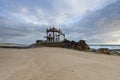 Chapel on the beach near Porto, Portugal