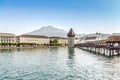 Chapel Bridge or Kapellbrucke in Lucerne, Switzerland