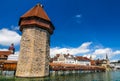 Chapel Bridge, Luzerne, Switzerland Royalty Free Stock Photo