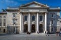 Chapel building at the Parliament Square at Trinity Collage in Dublin. Royalty Free Stock Photo