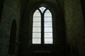 chapel in the church of a medieval abbey in the mont-saint-michel in normandy (france ) Royalty Free Stock Photo