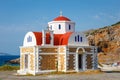 Chapel on the coast near Pacheia Ammos on Crete Royalty Free Stock Photo