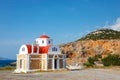 Chapel on the coast near Pacheia Ammos on Crete Royalty Free Stock Photo