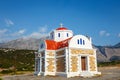 Chapel on the coast near Pacheia Ammos on Crete Royalty Free Stock Photo