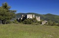 Chapel De Notre Dame and the Chateaux De Bargeme, Bargeme, The Var, France Royalty Free Stock Photo