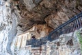 Chapel dedicated to the Santina in holy cave of Covadonga, Asturias, Spain Royalty Free Stock Photo