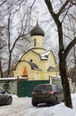The chapel of Dmitry Donskoy outside the Eastern wall of the Andronikov monastery. Moscow.