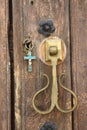 Chapel Door with Key Royalty Free Stock Photo