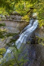 Chapel Falls at Pictured Rocks in the Upper Peninsula of Michigan, USA Royalty Free Stock Photo