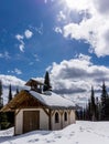 Chapel in the High Alpine in Winter Royalty Free Stock Photo