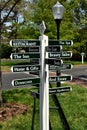 Chapel Hill, NC: Fearington Village Signpost
