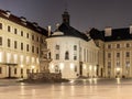 Chapel of the Holy Cross on Second Courtyard of Prague Castle by night, Prague, Czech Republic Royalty Free Stock Photo