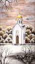 Chapel in honour of sacred Nikolay Royalty Free Stock Photo