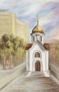The Chapel in honour of sacred Nikolay Royalty Free Stock Photo