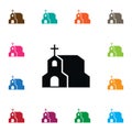 Chapel Icon. Cross Vector Element Can Be Used For Chapel, Christian, Cross Design Concept.