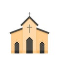 Chapel icon, flat style